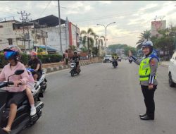Satlantas Polres Prabumulih Terapkan Sistem Strong Point