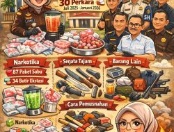 Kajari Prabumulih Blender 87 Paket Sabu